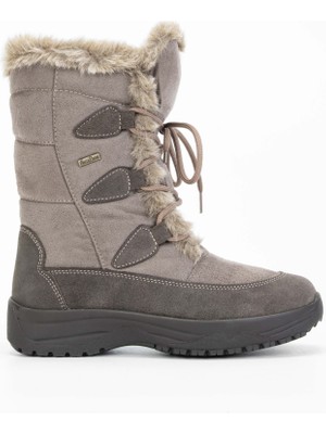 Tamer Tanca Kadın Bej Kar Botu 1020 550360 Bn Deri/Tekstil Dış Materyal Rahat Yürüyüş