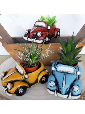 Atölye Dekupaj Klasik Araba Saksı