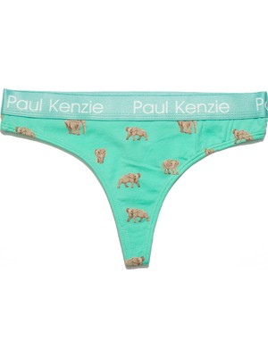 Paul Kenzie Desenli Kadın String Külot – Eco Characters – Elephantastic