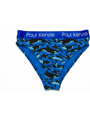 Paul Kenzie Desenli Kadın Slip Külot – Eco Characters – Oh Whale