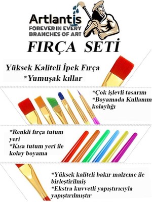 Art Picasso Yağlı Boya Hobi Boyama Seti 1 Paket 35X50 cm Tuval 12 Li Yağlı Boya Tüp Resim Paleti Fırça Seti 6 Lı