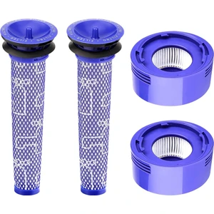 Dyson V7, V8 Animal ve V8 Absolute Hepa Filtre Için 4'lü Paket Filtre (Yurt Dışından)