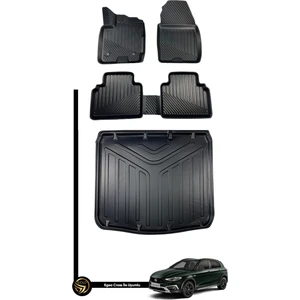 Black Gold Fiat Egea Cross 3D Havuzlu Paspas + Bagaj Havuzu Ikili Set