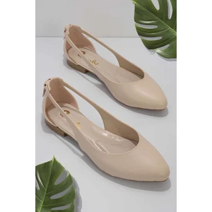 Kadın Babet Rahat Ortopedik Taban Deri Cilt