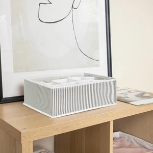 Pazar Kapısı 12 Bölmeli Çok Amaçlı Organizer Çekmece Düzenleyici Gri