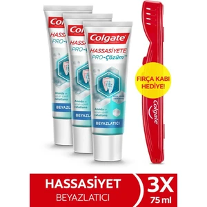 Hassasiyete Pro Çözüm Pro Relief Diş Macunu 75 ml x 3 Adet + Fırça Kabı Hediye
