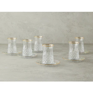 English Home Aura Cam 12 Parça 6 Kişilik Çay Seti Gold