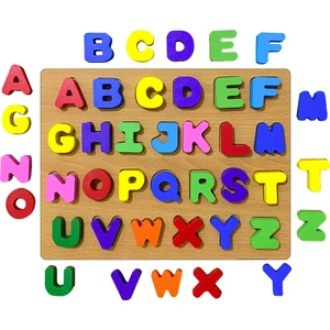 Eğitici Ahşap Oyuncak | Harfleri Öğreniyorum Kabartma Harfler Oyun Seti