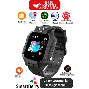 Smartberry Z2 LBS Konumlu Akıllı Çocuk Takip Saati Sim Kartlı Arama, Kameralı, Gizli Dinleme Özellikli