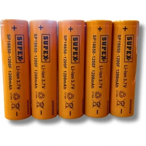 Belirtilmemiş SP-18650-1200F 3.7V 1200MAH Li-Ion Pil Başlıksız 5'li