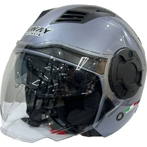 Kask Sway SW-766 Titanyum Çenesiz Güneş Gözlüklü