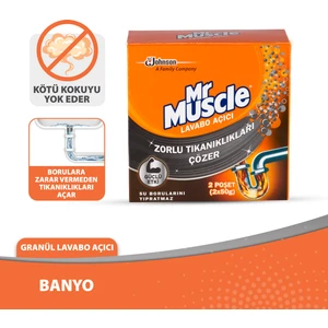 Mr Muscle Granül Lavabo Açıcı 50 gr - 2 Adet