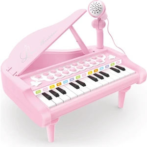 Vitrin Dolusu Mikrofonlu 24 Tuşlu Mp3 Çalar Piyano