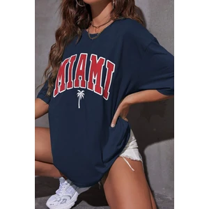 Only Trendwear Unisex Miami Baskılı Tasarım Tshirt