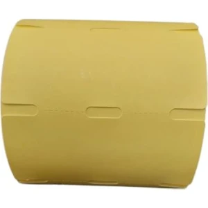 38 mm * 80 mm Çentikli, 500'LI Sarım Sarı Raf Etiketi 5 Rulo