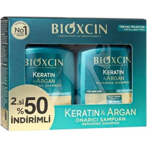Keratin ve Argan Onarıcı Şampuan 300 ml 2'li Paket