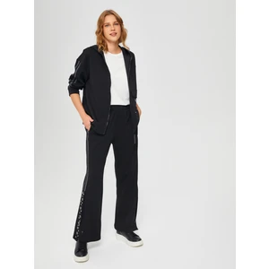 Faik Sönmez Relax Baskı ve Metal Aksesuarlı Kapişonlu Eşofman Üst 67816