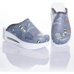 Dr. Mitra Air Taban Doktor Hemşire Hastane Aşçı Terliği Desenli