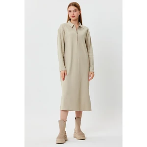 Alexander Gardi Polo Yaka Fermuarlı Tunik Elbise (B23-00179)