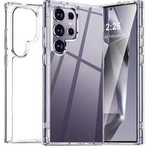 M.tk moveteck Samsung Galaxy S24 Ultra Kılıf Kamera Şeffaf Sert Silikon