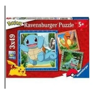 Ravensburger 3X49 Parça Puzzle Pokemon 055869