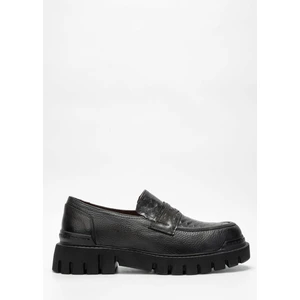 Tamer Tanca Erkek Deri Haki Loafer Ayakkabı 698 1082-7 Erk Ayk SK23/24 Hakı Fltr/ptn