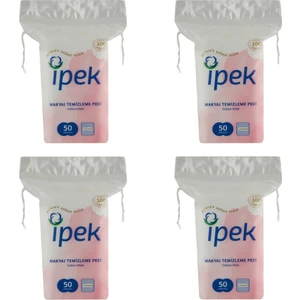 Ipek Makyaj Temizleme Pamuğu Kare 50'li 4 Paket