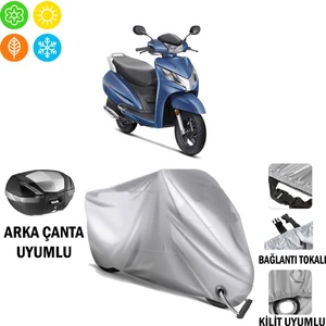 Autoes Honda Activa 125 Branda Motosiklet Brandası Arka Çanta Bağlantı ve Kilit Uyumlu