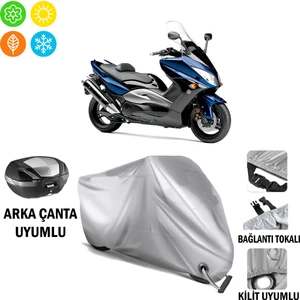 Autoes Yamaha T Max 500 Branda Motosiklet Brandası Arka Çanta Bağlantı ve Kilit Uyumlu
