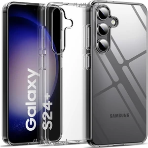 M.tk moveteck Samsung Galaxy S24 Plus Kılıf Kamera Şeffaf Sert Silikon