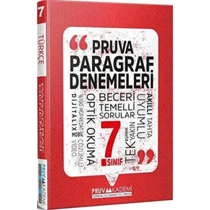 Bilfen Yayınları Pruva 7. Sınıf Paragraf Denemeleri