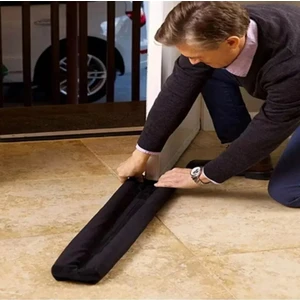 6 Adet Kapı Altı Rüzgar Önleyici Siyah Izolasyon Bandı Soğuk Önleyici Çift Taraflı Isı Yalıtımı Ses Koku Işık Eşik Kesici Sünger