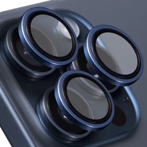 Buff iPhone 15 Pro Max / 15 Pro Titanyum Kamera Lens Koruyucu Blue