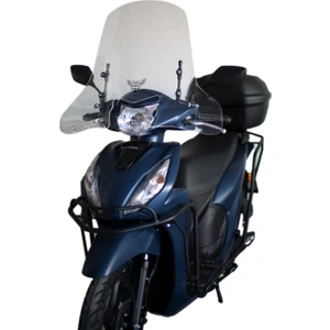 ABV Honda Dio El Korumalı Şeffaf Tur Camı 59x72.5 cm (21-25) + Bağlantı Ekipmanı