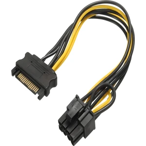 Ulu Bilgisayar To 6+2 Pin 8 Pin Ekran Kartı Power Çevirici Kablo Bakır 20CM