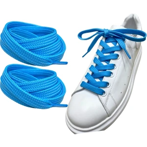 Exclusive 120 cm Yassı Spor Ayakkabı Bağcığı, Çift Katmanlı Örgülü Sneakers Bağcık, 1 Çift