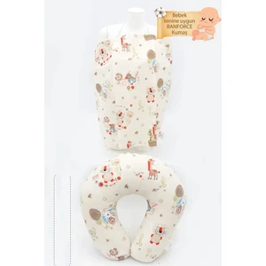 Mordesign Bebek Emzirme Önlüğü ve Yastık 2' Li Avantajlı Set, Emzirme Önlüğü ve Emzirme Yastığı Animal Serisi