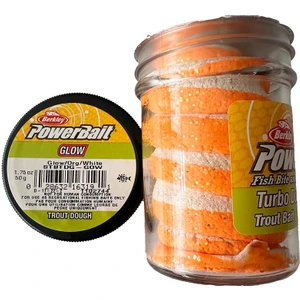 Power Bait Turbo Dough - Glow - Org - White