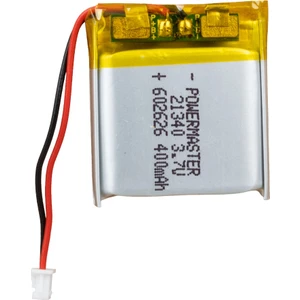 Powermaster 3.7 Volt 400 Mah Lityum Polimer Şarjlı Pil 6X26X26 mm Akıllı Saat Kulaklık Pili