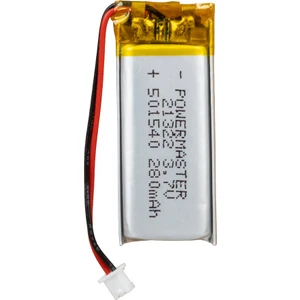 Powermaster 3.7 Volt 280 Mah Lityum Polimer Şarjlı Pil 5X15X40 mm Akıllı Saat Kulaklık Pili