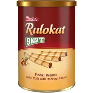 9 Kat Tat Rulokat Fındıklı Rulo Gofret 170 gr x 10 Adet