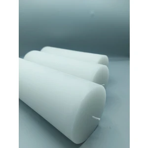 Pars Mum 11 Gün Yanış Süreli Çap:10 Cm Boy:30 Silindir Mum Cm Soya Parafinli Beyaz, Dekoratif Mum