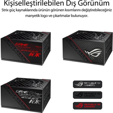 新品未使用 ROG-STRIX-1000G 80 PLUS GOLD ASUS ROG-STRIX-1000G Güç Kaynağı Aura 80+ Gold 1000W Modüler ATX