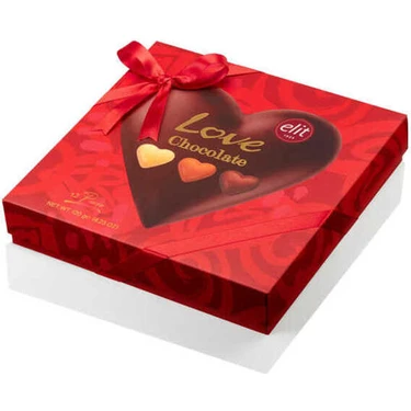 Elit Çikolata Love Chocolate Spesiyal Kutu Kalp 120G