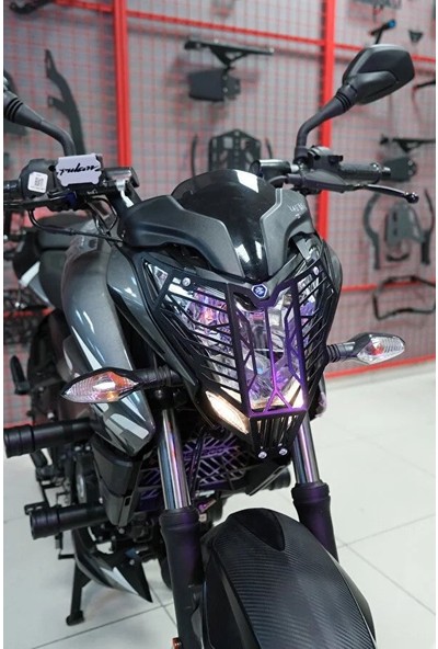 Aras Moto Bajaj Pulsar Ns 200-NS 150-NS 160-NS 125 Far Koruma Demiri (Cnc Kesim,statik Boyalı)- Arasmoto