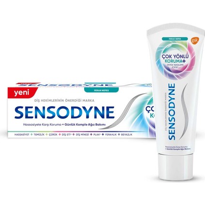Diş Macunu Hassas Dişler İçin Çok Yönlü Koruma ve Ferah Nefes 75 ml Tekli Paket