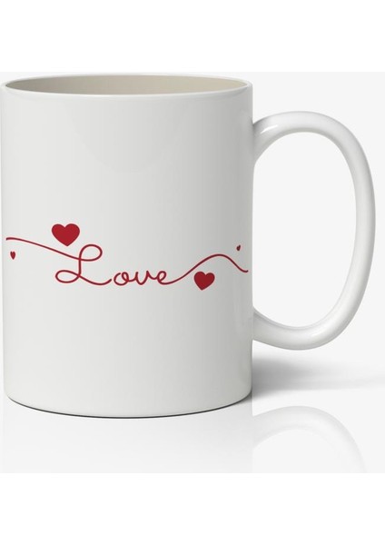 Sevgiliye Özel Sevgililer Günü Baskılı Kupa Bardak Kahve Kupa Bardak Model 5