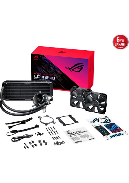 ASUS ROG STRIX LC II 240 AURA SYNC RGB 120MM SIVI CPU SOĞUTUCUSU V2