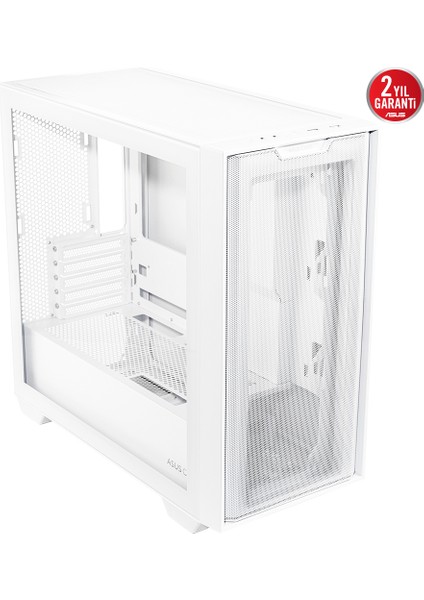 ASUS A21 360 MM SOĞUTUCU, 380 MM UZUNLUĞA KADAR EKRAN KARTI VE STANDART ATX PSU DESTEKLİ GİZLİ KABLO BÖLMELİ MICRO-ATX - A21 ASUS CASE - BEYAZ