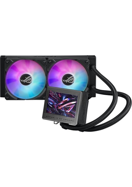 ASUS ROG RYUJIN III 240 ARGB OLED 3,5" LCD AURA SYNC RGB 3X NOCTUA IPPC 2000 PWM 120MM FAN SIVI CPU SOĞUTUCUSU